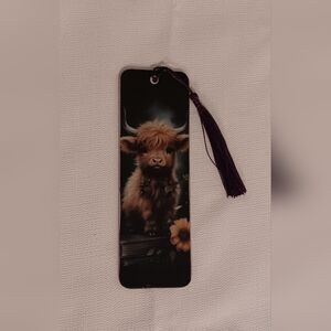 Cute Cow Bookmark with Tassel